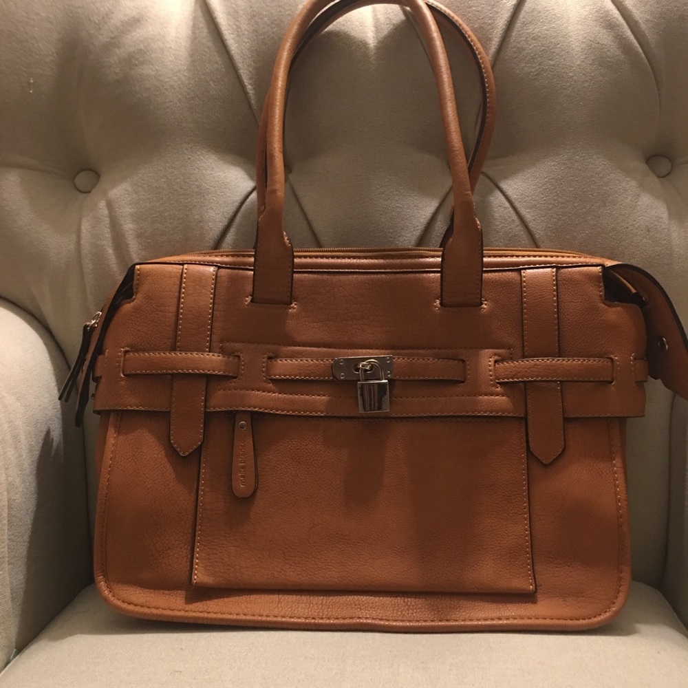Tan Briefcase/ Bag